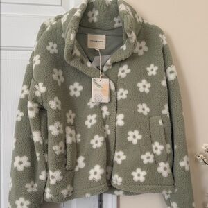 Thread & Supply Green Floral Jacket
